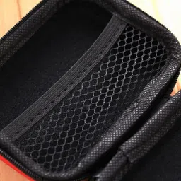 Desi Rang Leather Zipper Headphone Pouch For Universal image 3