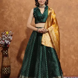 jivuba Self Design Semi Stitched Lehenga Choli-picture-47