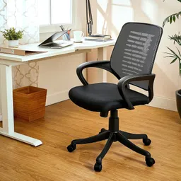 maestro The Rolling Ergonomic Comfort Chairs for Office Use: The Medium Back Chair Fabric Office Conference Chair image 2