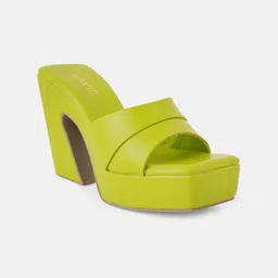 Lavie Textured Party Open Toe Platform Heels image 3