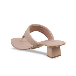 Metro Pink Striped Block Sandals image 5