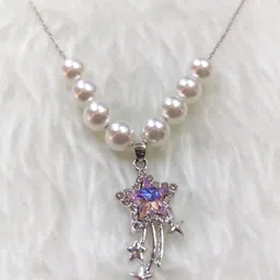 yanshika Silver Rhodium Silver Jewel Set image 2