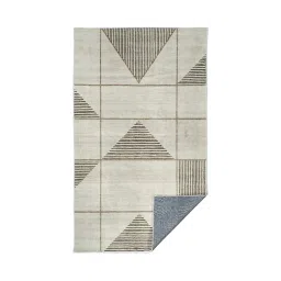 sapana carpet-mats Beige Abstract 5 ft x 7 ft Machine Made Carpet image 5