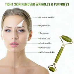 Getmecraft Green Jade Roller Jade Roller for Face, Roller Massager for Face/Eye/Neck (100% Natural Jade) Reduce Wrinkles Aging-Rejuvenate Your Skin Massager image 4