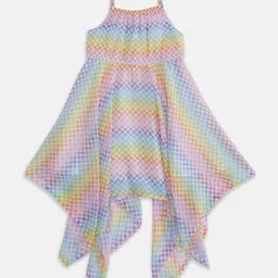 Pantaloons Junior Girls Checked Cotton Dress image 2