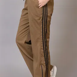 Women Solid Brown Track Pants-image-14