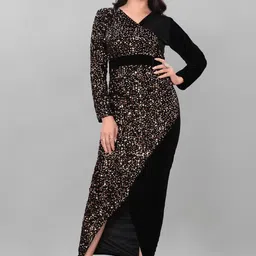 riaash Women Maxi Black Full Length Dress-picture-47