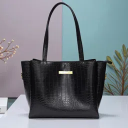 lovehush Black Women Hand-held Bag CROCO_Black-picture-14