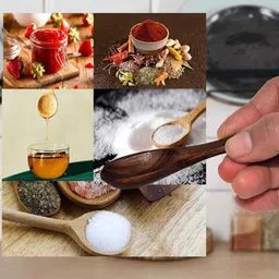 habit art Masala Ice-Cream Sugar Salt Small (6 pcs) | Masala Spoon Kitchen, | Wood Spoon| Wooden Table Spoon, Tea Spoon, Cream Spoon, Ice-cream Spoon, Sugar Spoon, Coffee Spoon Set image 4