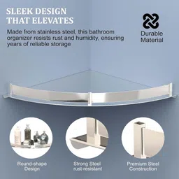 chakra Stainless Steel Wall Shelf image 5