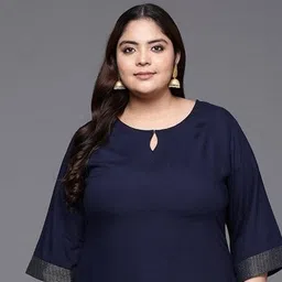 elegant creation Women Self Design Viscose Rayon Straight Kurta image 4