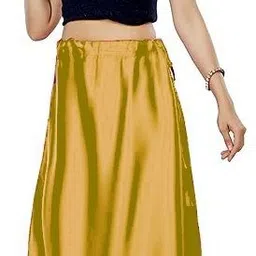 SPRY WORLD Gold M92F Satin Blend Petticoat image 3