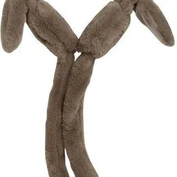 empoison White Winter Fluffy Earmuff Brown Pump Plush Ear Warmer (Ear Moving) Ear Muff image 2