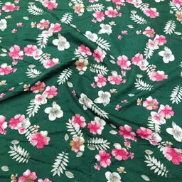 sanju Unstitched Crepe Kurta Fabric Printed image 4