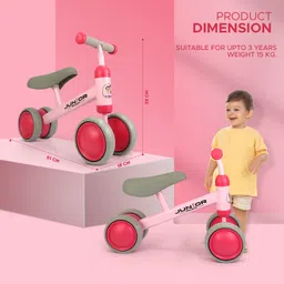 toys r us avigo Baby Balance Bike for 1 Year+ Mini Ride On with Easy Grip Handle, No Pedal for Learning to Walk for Baby Tricycle image 5