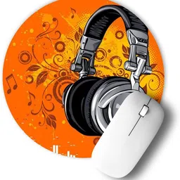 infinity interiors Printed Designer Anti Skid Round Gaming Foldable with Nonslip Base for Laptop & Desktop/Computer etc_044 Non Slip Base Mousepad-picture-11