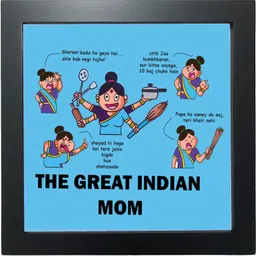 northland The Great Indian Mom Desk Frame - Ideal Gift for Mother 6.5 inch Poster-picture-31
