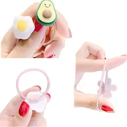 LYTIX Girls Set Of 10 Assorted Embellished Ponytail Holders image 2