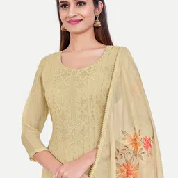 TAVAS Embroidered Unstitched Dress Material image 3