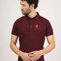 Greylongg Printed Polo Collar Cotton Casual T-shirt image 3