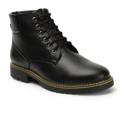 Carlton London Men Textured Mid-Top Lace-Ups Boots image 5