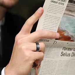 MEENAZ Men Silver-Plated Stainless Steel Finger Ring image 4