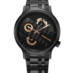 Fastrack Men Skeleton Dial & Bracelet Style Straps Analogue Watch image 3