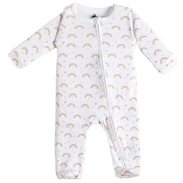 The Mom Store Infants Pack Of 2 Printed Pure Cotton Sleepsuit image 4