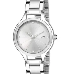 IIK COLLECTION Women Embellished Dial & Stainless Steel Bracelet Style Straps Analogue Watch IIK-3031W image 3