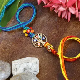 Asthetika Evil Eye Petals Rakhi with Roli Chawal-picture-39