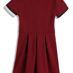Tommy Hilfiger Girls V- Neck Fit & Flare Dress image 2