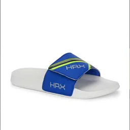 HRX by Hrithik Roshan Men Blue Printed Sliders image 2