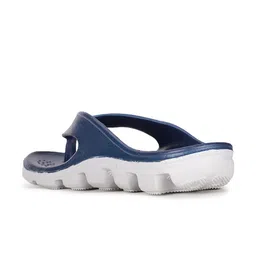 Bata Men Blue & White Rubber Thong Flip-Flops image 2