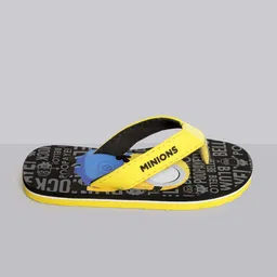 Kids Ville Boys Minions Printed Soft And Comfortable Thong Flip-Flops image 2