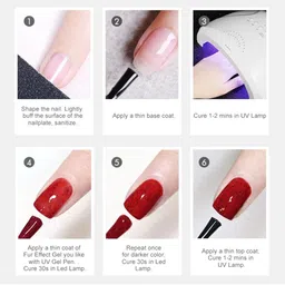 VENALISA Fur Effect Japan Sugar Glitter UV & LED Soak-Off Gel Nail Polish 5ml - Shade P12 image 4