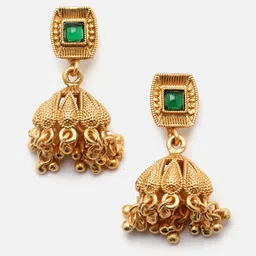 Aazeen Gold-Plated Stone-Studded Jewellery Set image 2