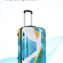 Safari Luma Printed Poly Carbonate Medium Hard Trolley Bag - 65 cm image 4