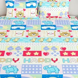 CHHAVI INDIA Graphic Printed 210 TC Queen Bedsheet with 2 Pillow Covers image 3