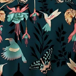 Laying Style Green & Pink Graphic Print 160 TC Queen Bedsheet Set image 3