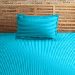 Sleeping Owls- because your sleep matters Unisex Turquoise Blue Bedsheets image 4