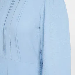 AND Blue A-Line Textured Dress image 5