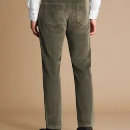 charles tyrwhitt Men Slim Fit Flat-Front Trousers image 2