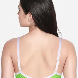 Susie Geometric Printed Bra Medium Coverage Lightly Padded T-shirt Bra - All Day Comfort image 3