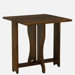 woodsworth from pepperfry Alesund Mango Wood Foldable 2 Seater Dining Table In Tubbaq Finish image 5