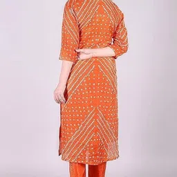 tmt hub Unstitched Art Silk Kurta & Palazzo Material Geometric Print image 2