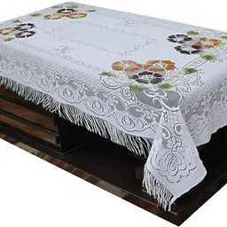 White Polyester Table Linen Set-image-39