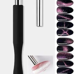 npah Magic Nail Art Magnet Wand | 3D Cat Eye Gel Polish DIY Pen Set-picture-43