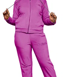 sky fly Solid Women Track Suit image 1