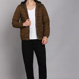 fort collins Men Solid Quilted Jacket image 2
