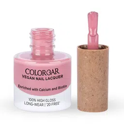 Colorbar 100% High Gloss Long Wear Vegan Nail Lacquer with Calcium & Biotin 8 ml - Crepes 030 image 3